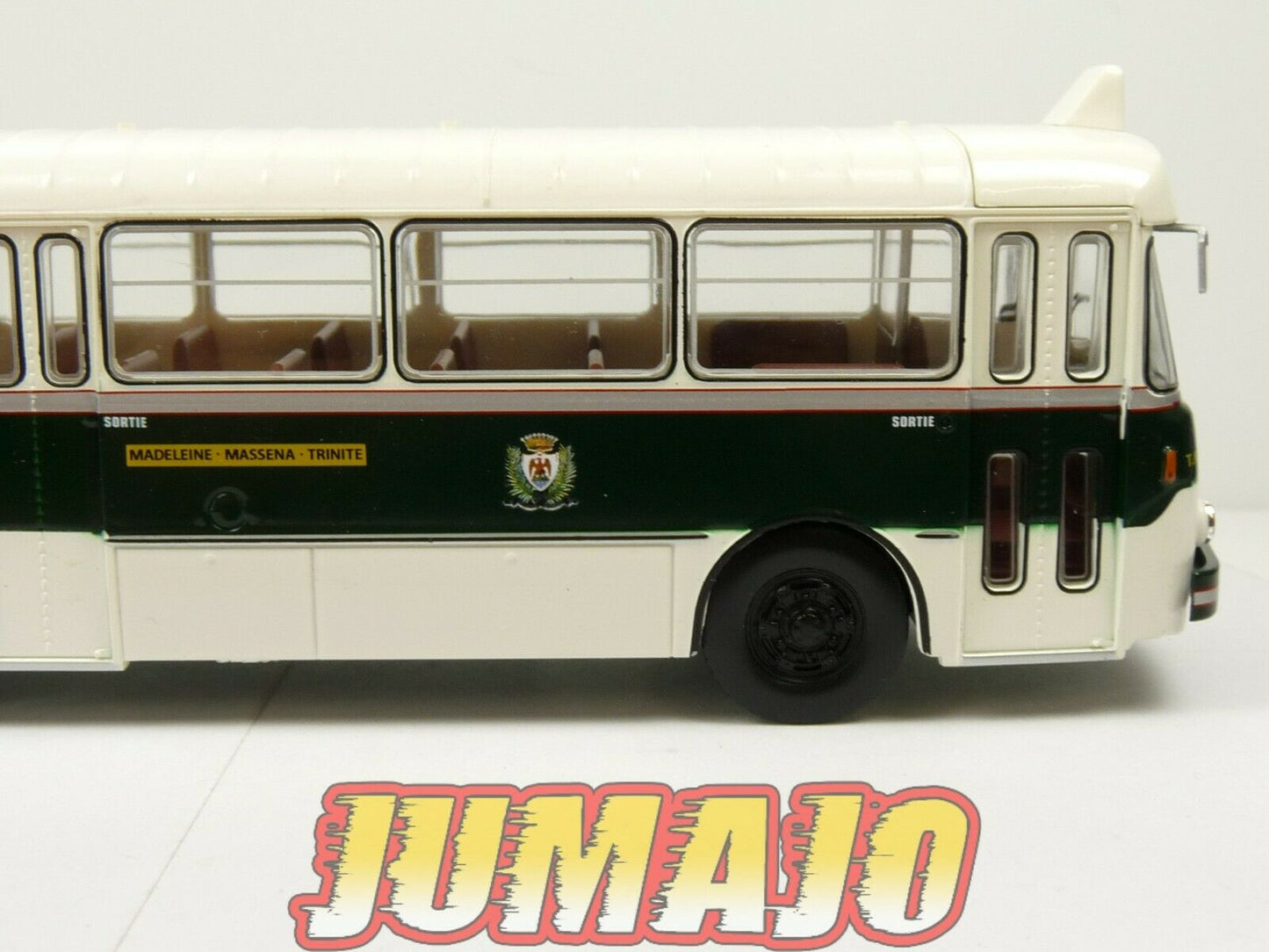 BUS69 Bus 1/43 IXO Hachette BERLIET PLR 8 MU 105 Ligne 3 Trinite 1956 France