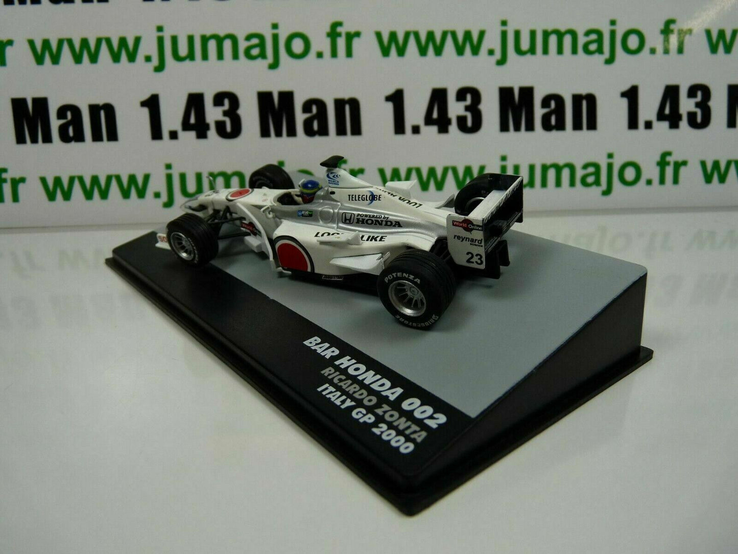 FOR18 eaglemoss 1/43 F1 BRESIL Formule 1 BAR HONDA 002 R.Zonta Italy 2000