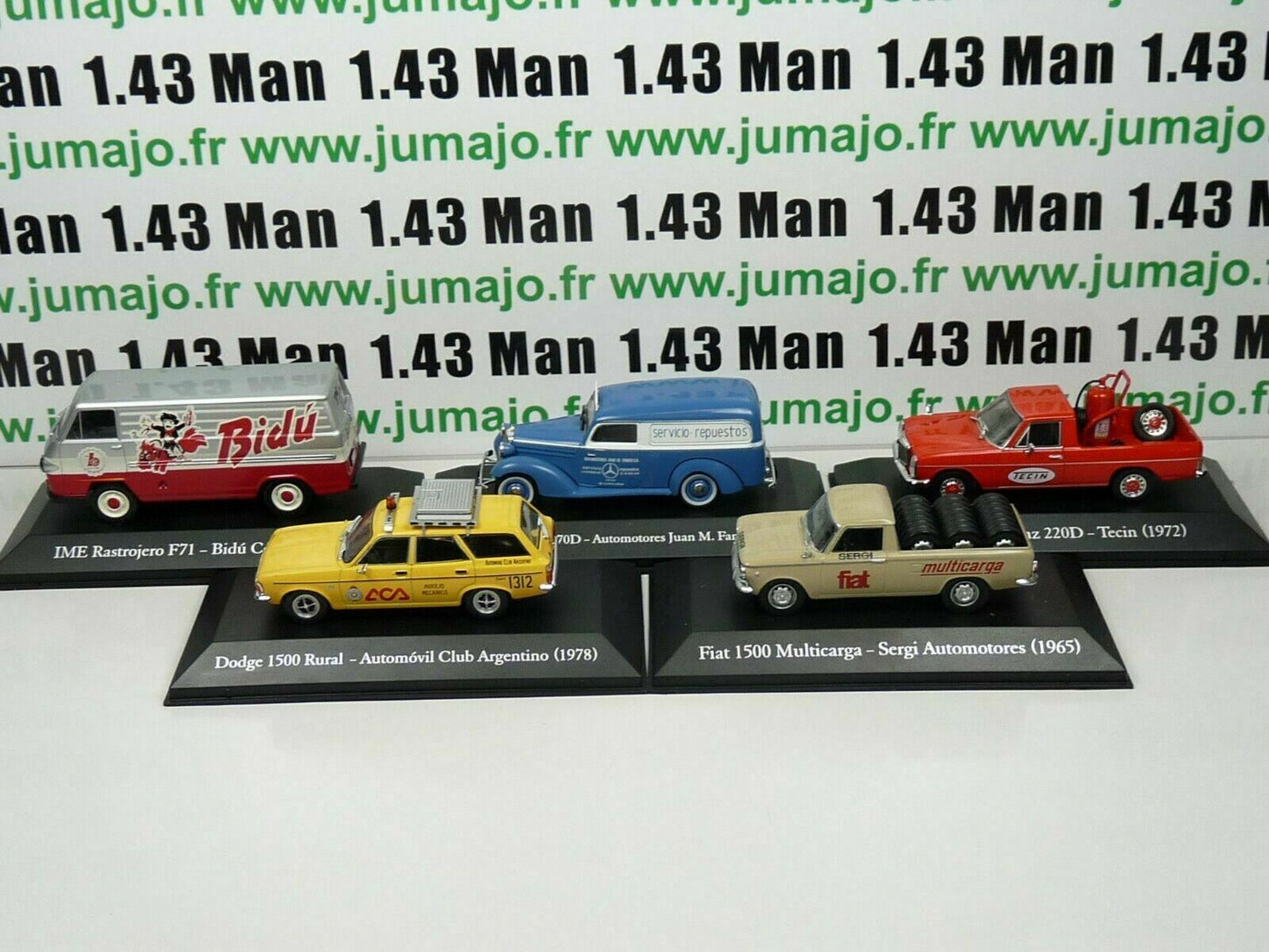 LOT 5 1/43 SALVAT Vehiculos Inolvidables Servicios