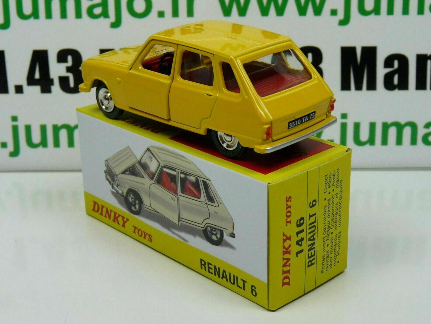 DT104 Voiture 1/43 réédition DINKY TOYS Atlas : RENAULT 6 Spain 1416