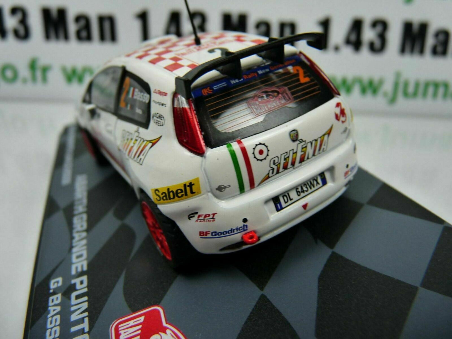 RMIT6 1/43 IXO Rallye Monte Carlo : ABARTH grande Punto S2000 2009 #2 G.Basso