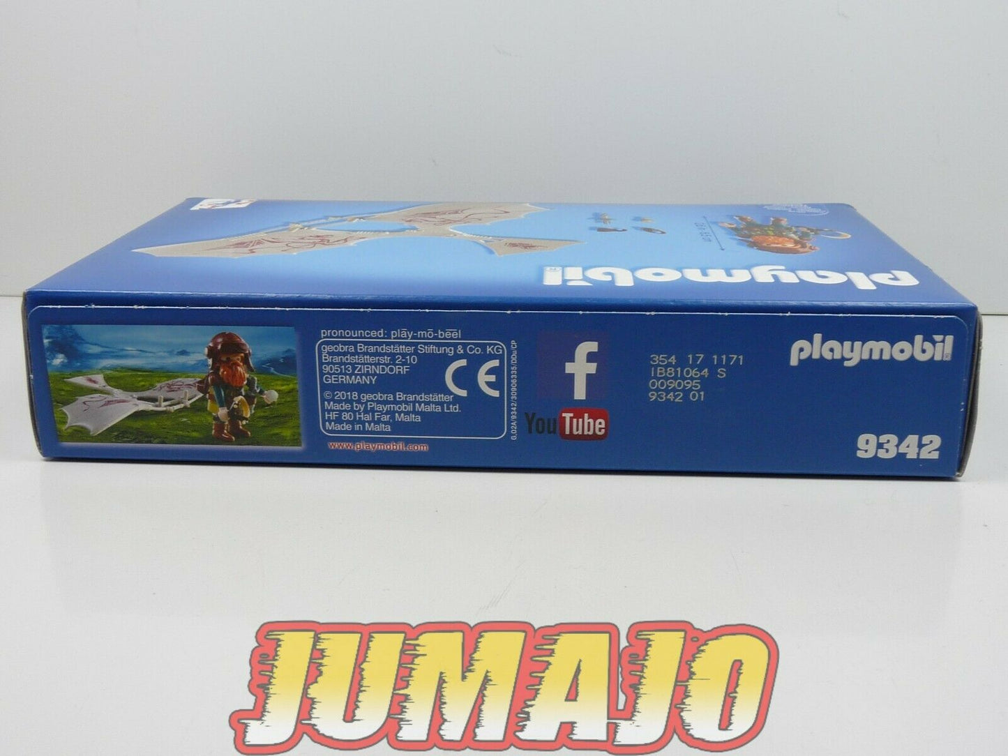 PLY1 PLAYMOBIL Knight 9342 Chevalier Nain avec deltaplane