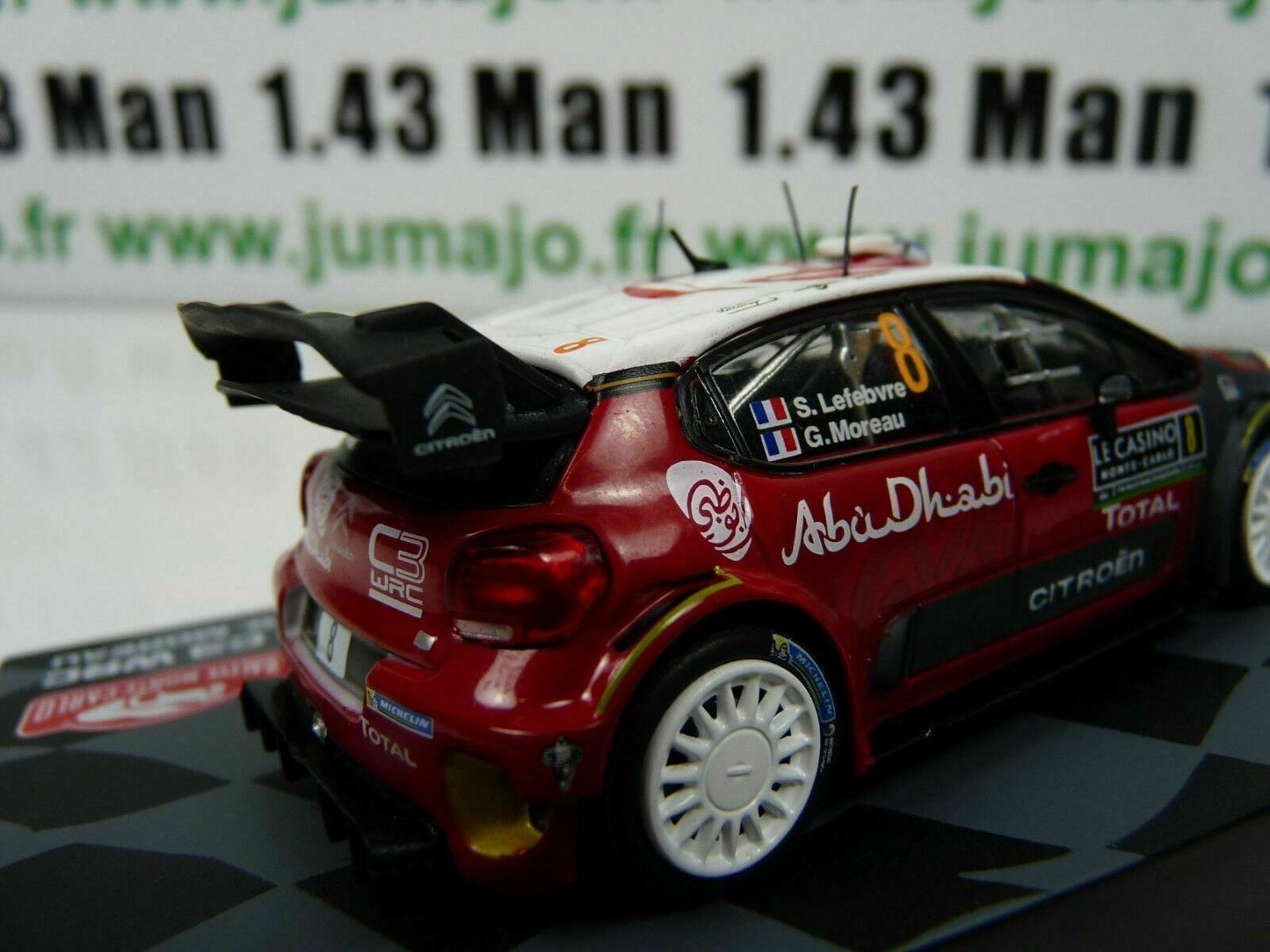RMIT8 1/43 IXO Rallye Monte Carlo : CITROEN C3 WRC 2017 #8 S.Lefebvre