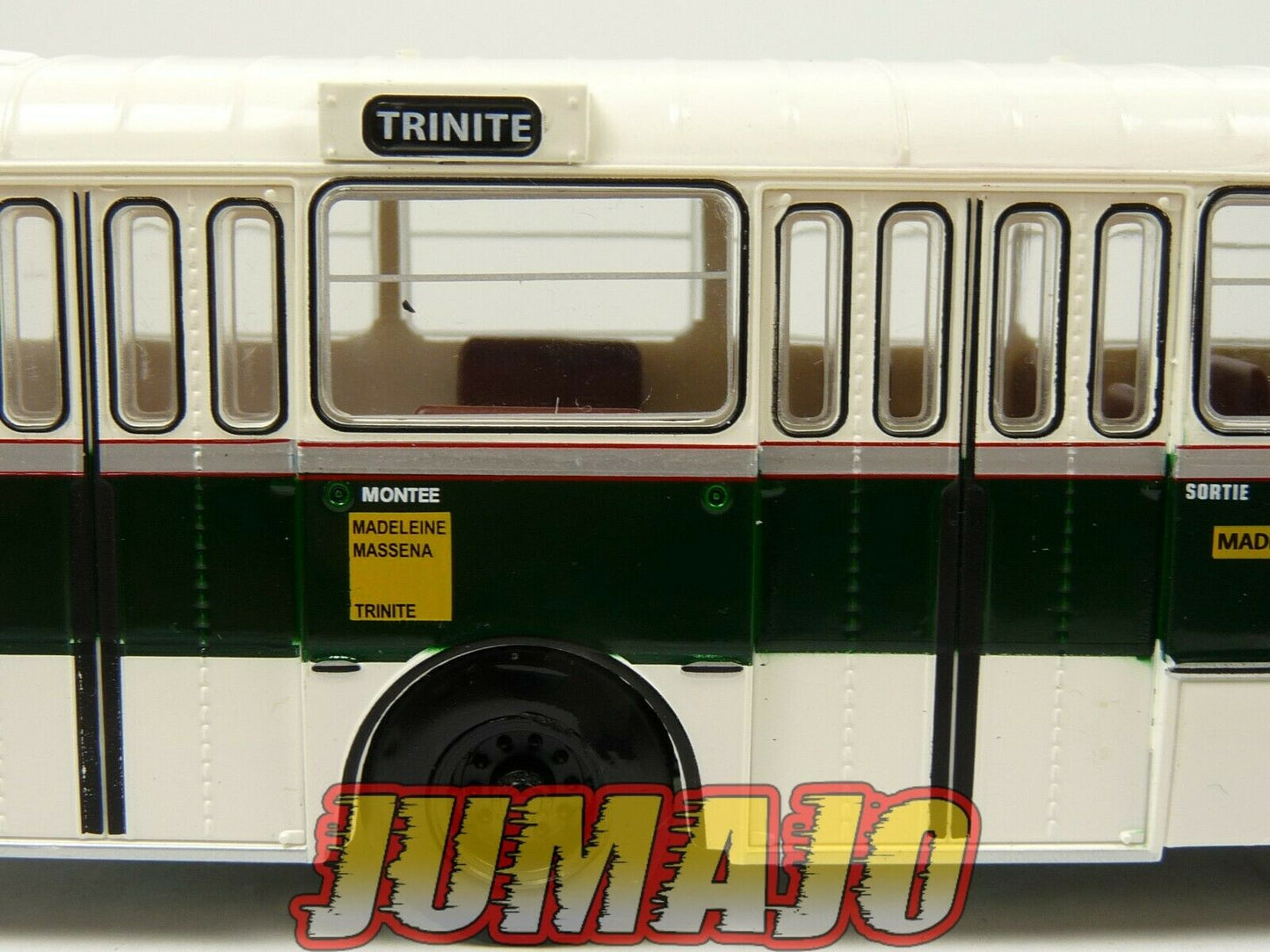 BUS69 Bus 1/43 IXO Hachette BERLIET PLR 8 MU 105 Ligne 3 Trinite 1956 France