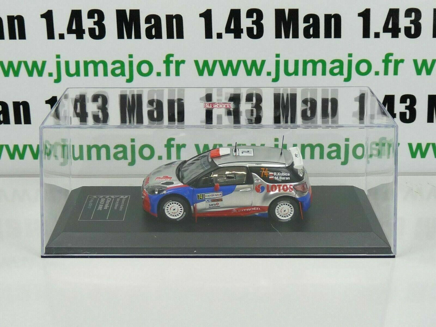 RD22 1/43 IXO Direkt Rallye : CITROËN DS3 RRC Italy 2013 R.KUBICA/M.BARAN