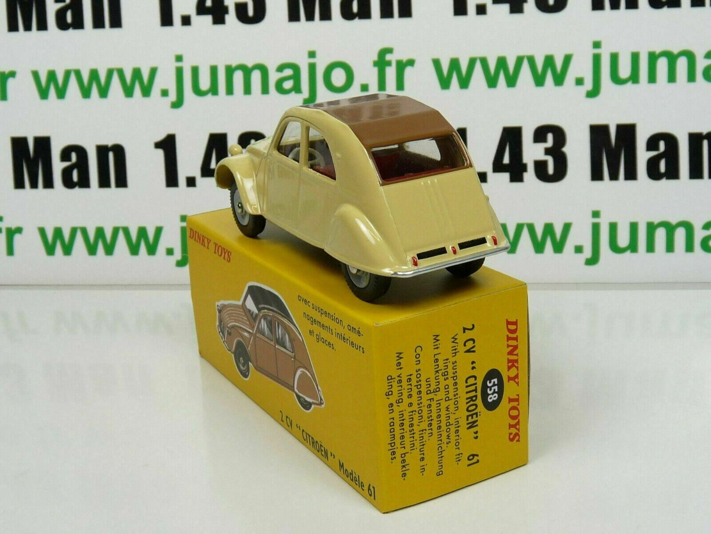DT268 voiture 1/43 réédition DINKY TOYS DeAgostini : CITROEN 2 CV Modèle 61 558