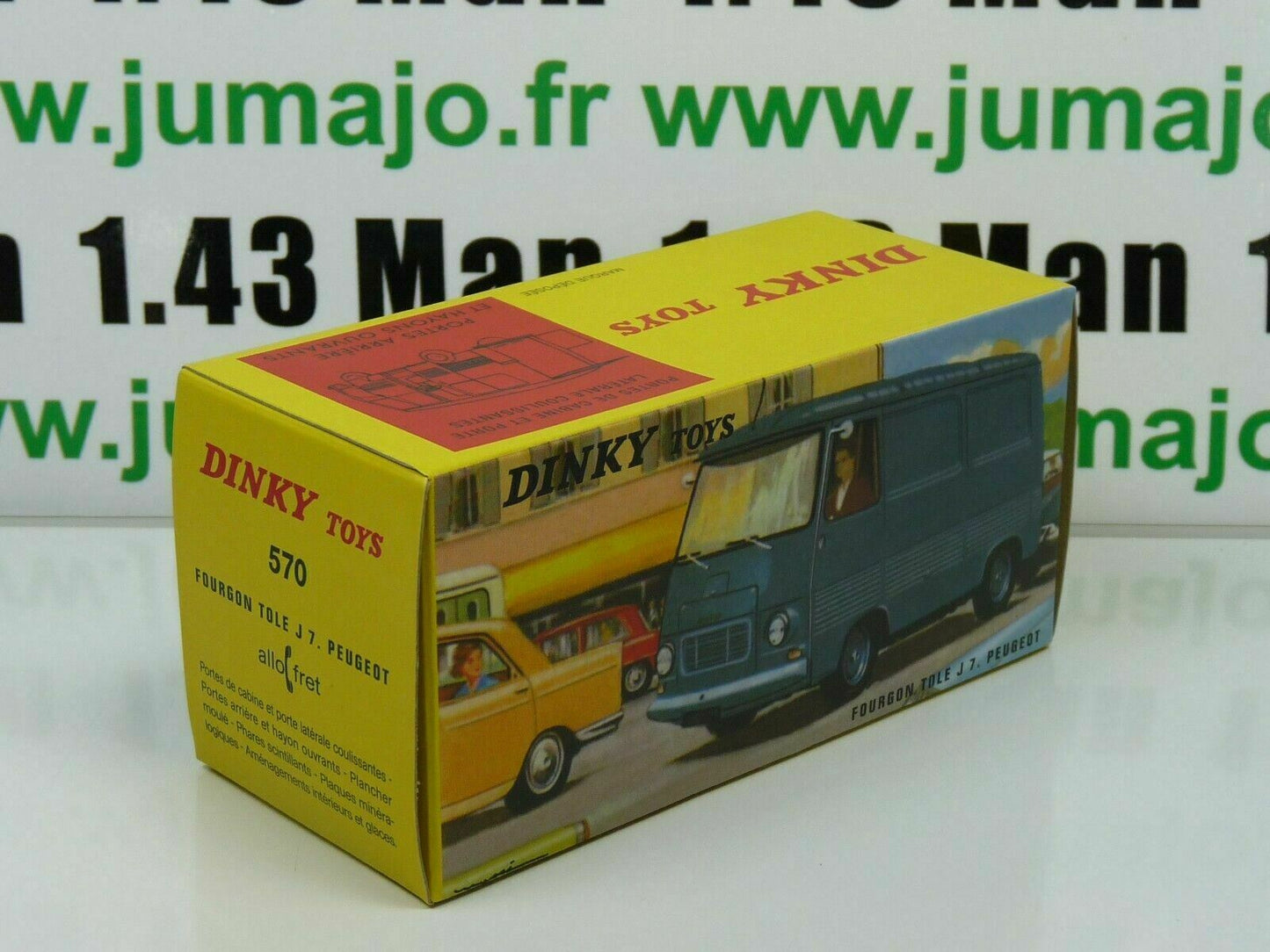 DT Voiture 1/43 réédition DINKY TOYS Atlas : PEUGEOT Fourgon Tole J7 570