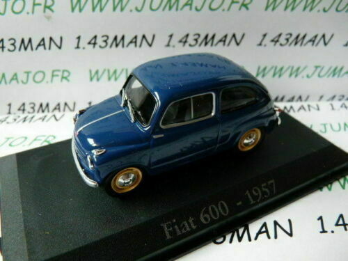 LOT 3 Voitures 1/43 IXO SALVAT: Fiat 600D 1962 Fitito, 600 1957 ARG4+PL13+RBA32
