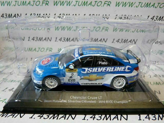 BTCC3 voiture 1/43 IXO atlas BTCC : CHEVROLET Cruze LT #2 2010 J.PLATO