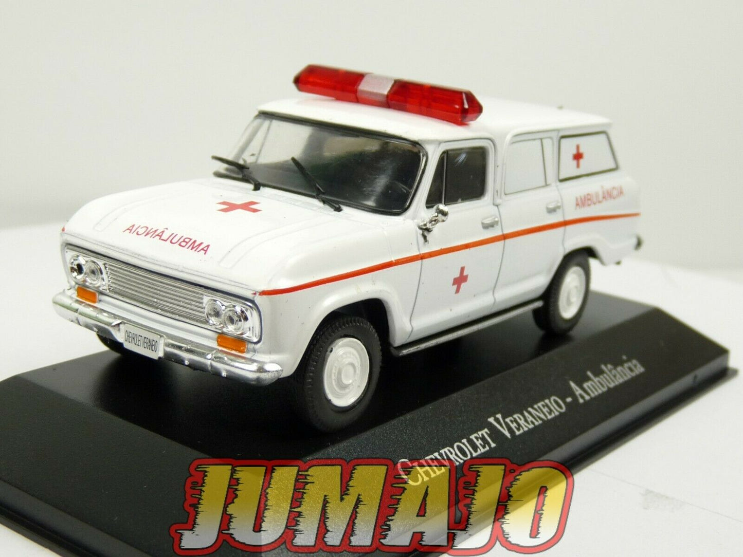 SBR2 1/43 IXO DéAgostini Véhicules Brésil Chevrolet Veraneio Ambulance