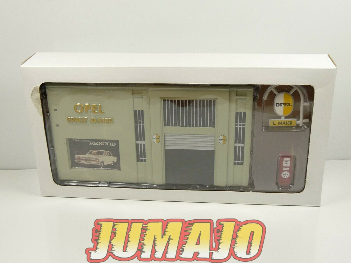 DIO5 Diorama 1/43 Eaglemoss GARAGE OPEL Résine 15 cm sur 11 cm de haut
