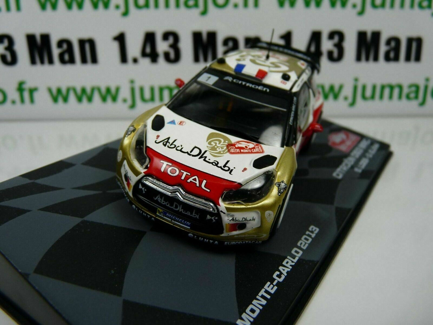 RMIT2 1/43 IXO Rallye Monte Carlo : CITROEN DS3 WRC Winner 2013 #1 S.Loeb
