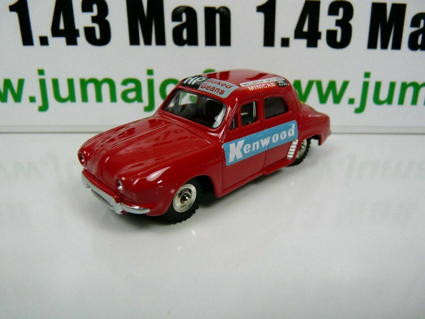 DT213 1/43 réédition DINKY TOYS DeAgostini RENAULT dauphine MINICAB 268 kenwood