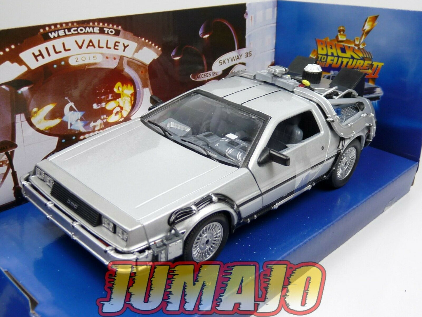 LOT 2 Voiture 1/24 WELLY DELOREAN RETOUR VERS LE FUTUR I II "back to the future"