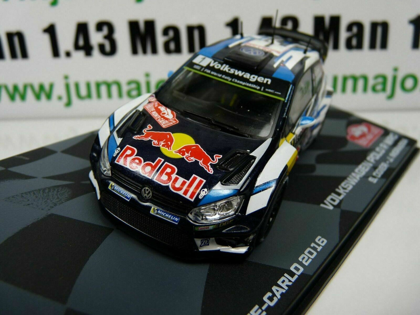 LOT 2X 1/43 IXO Rallye VOLKSWAGEN POLO R WRC OGIER M. Carlo 2016 / Finlande 2013