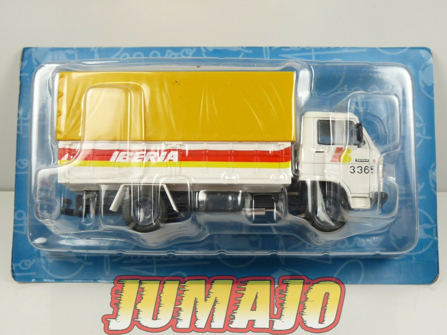 PEG23 CAMIONS PEGASO Salvat 1/43 : camion bâché Ekus 1210 avion Iberia (1986)