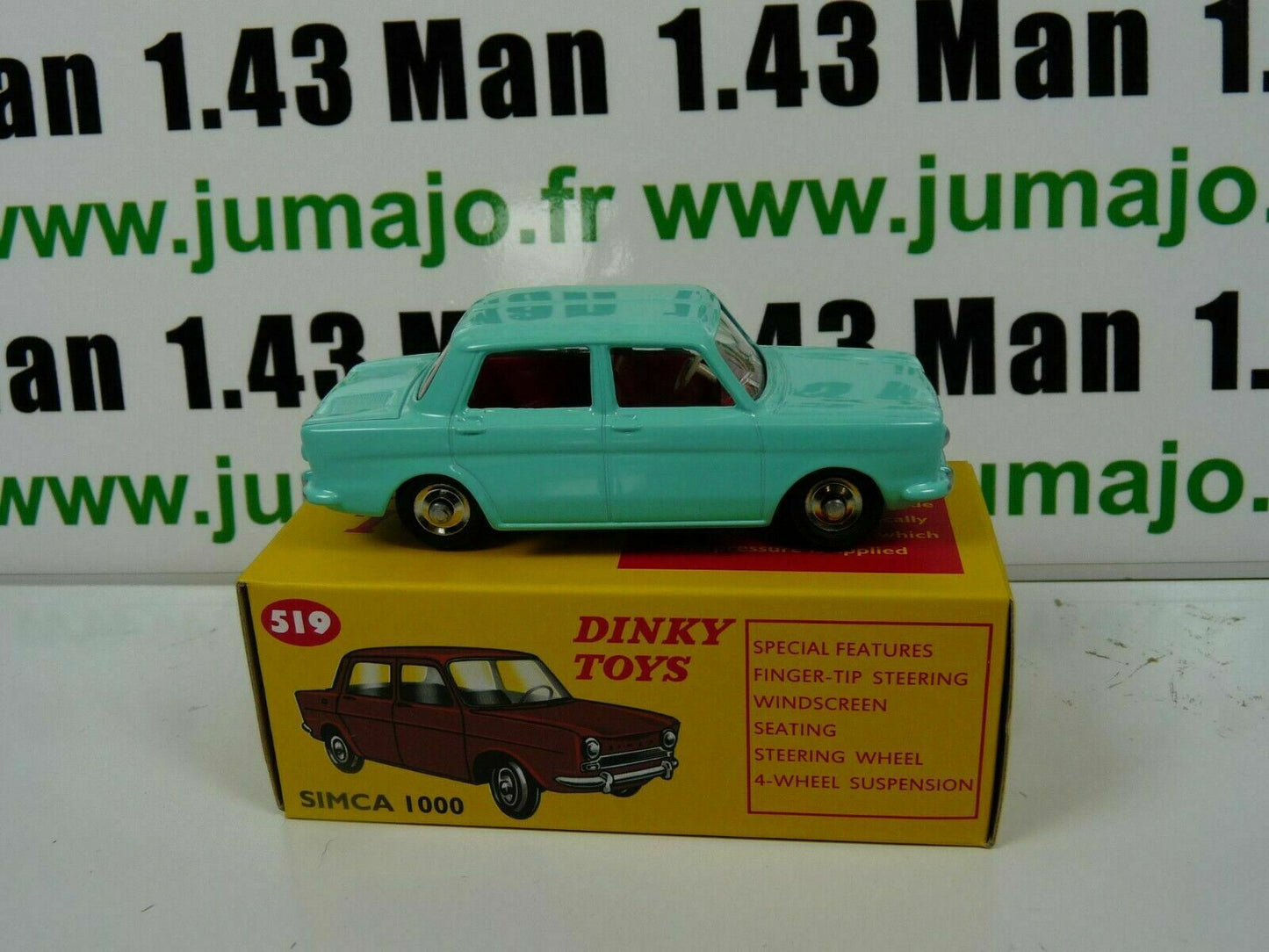 DT256 Voiture 1/43 réédition DINKY TOYS DeAgostini : SIMCA 1000 519