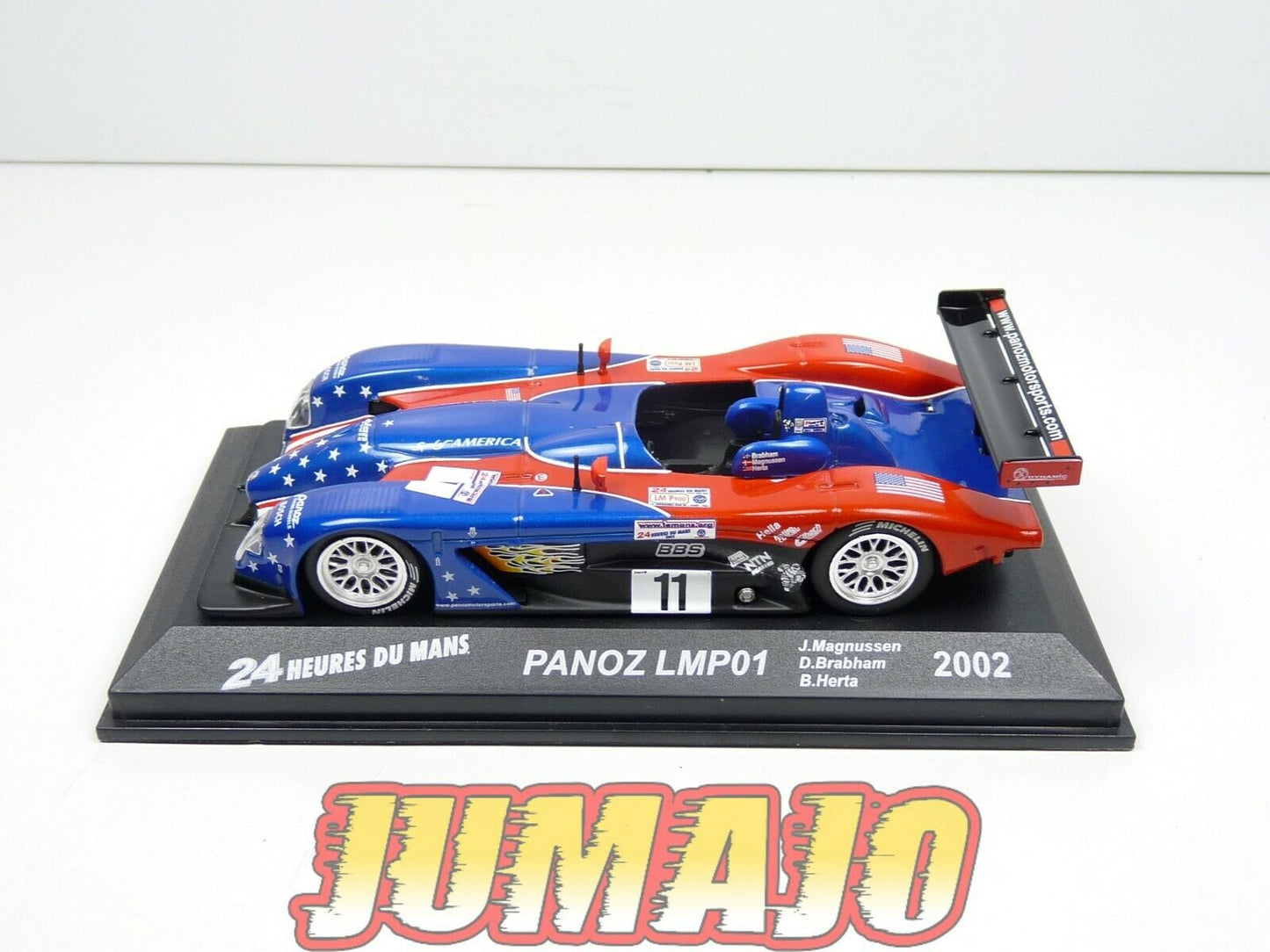 24H7 voiture 1/43 IXO 24 Heures Le Mans : PANOZ LMP01 Brabham 2002 #11