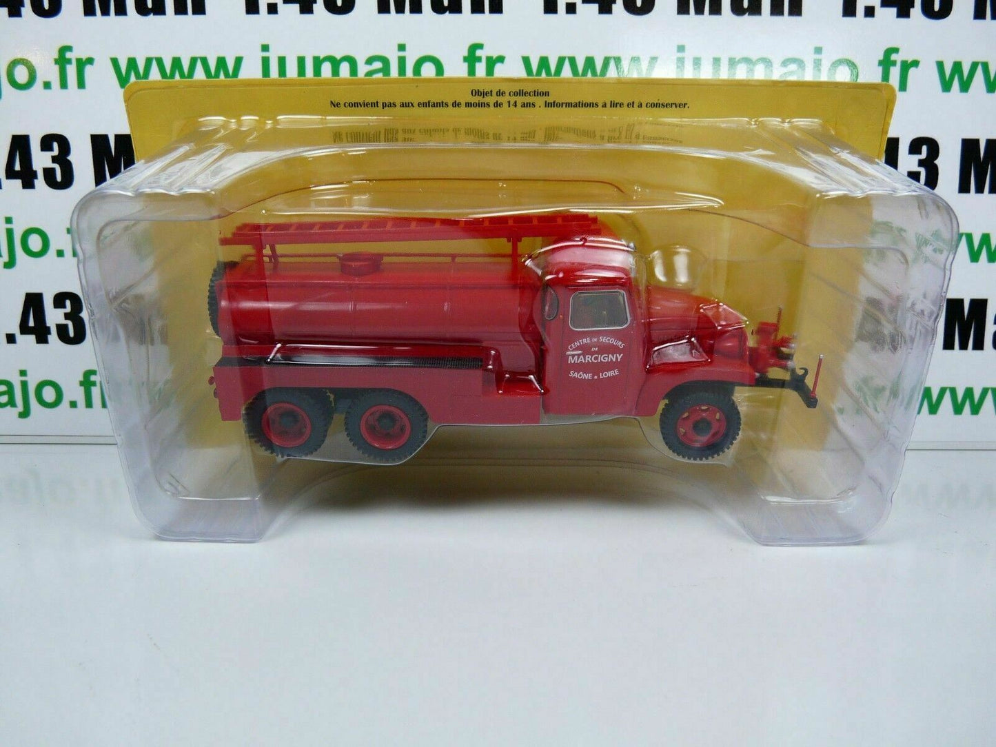 CP44 POMPIERS 1/43 altaya IXO Camion citerne d'incendie Tubincendie GMC Pompe