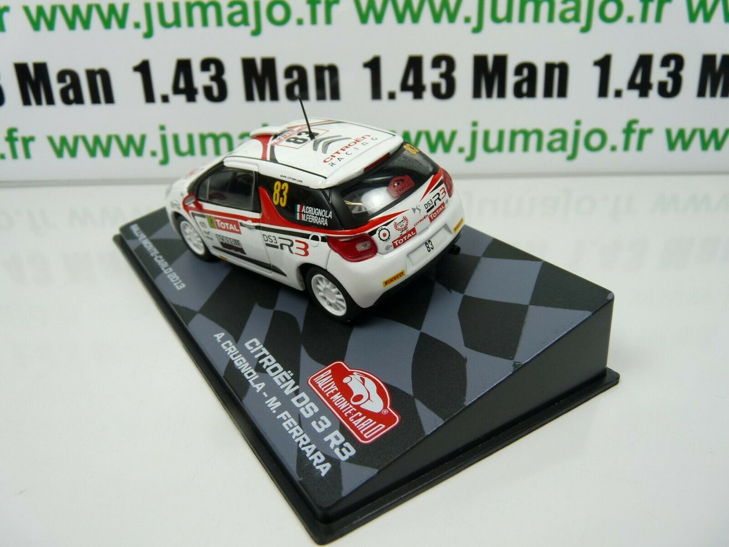 RMIT27 1/43 IXO Rallye Monte Carlo : CITROEN DS 3 R3 2013 #83 A.Crugnola