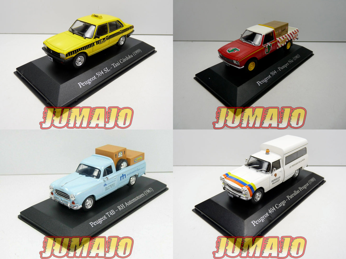 LOT 4 PEUGEOT 1/43 SALVAT Servicios : 403 pick-up (T4B) 404 504 SL