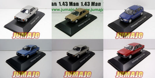 LOT 6 Voitures Volkswagen 1/43 SALVAT Autos Inolvidables : Carat CD Gacel 1.8 et GL Senda Pointer 1500