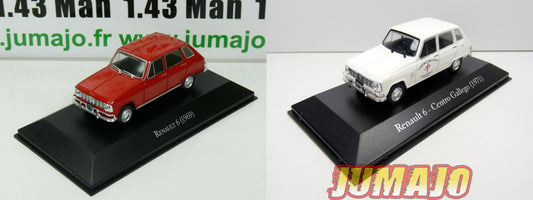 LOT 2 Voitures 1/43 SALVAT : Renault 6 1969 et Ambulance 1971