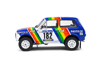 DH7305 Voiture 1/18 SOLIDO LADA Niva Paris Dakar #182 1984