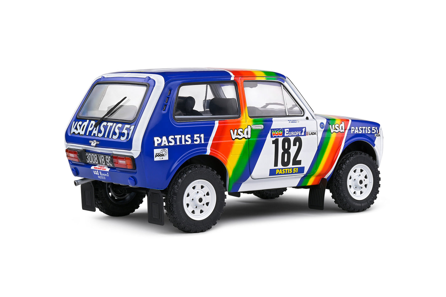 DH7305 Voiture 1/18 SOLIDO LADA Niva Paris Dakar #182 1984
