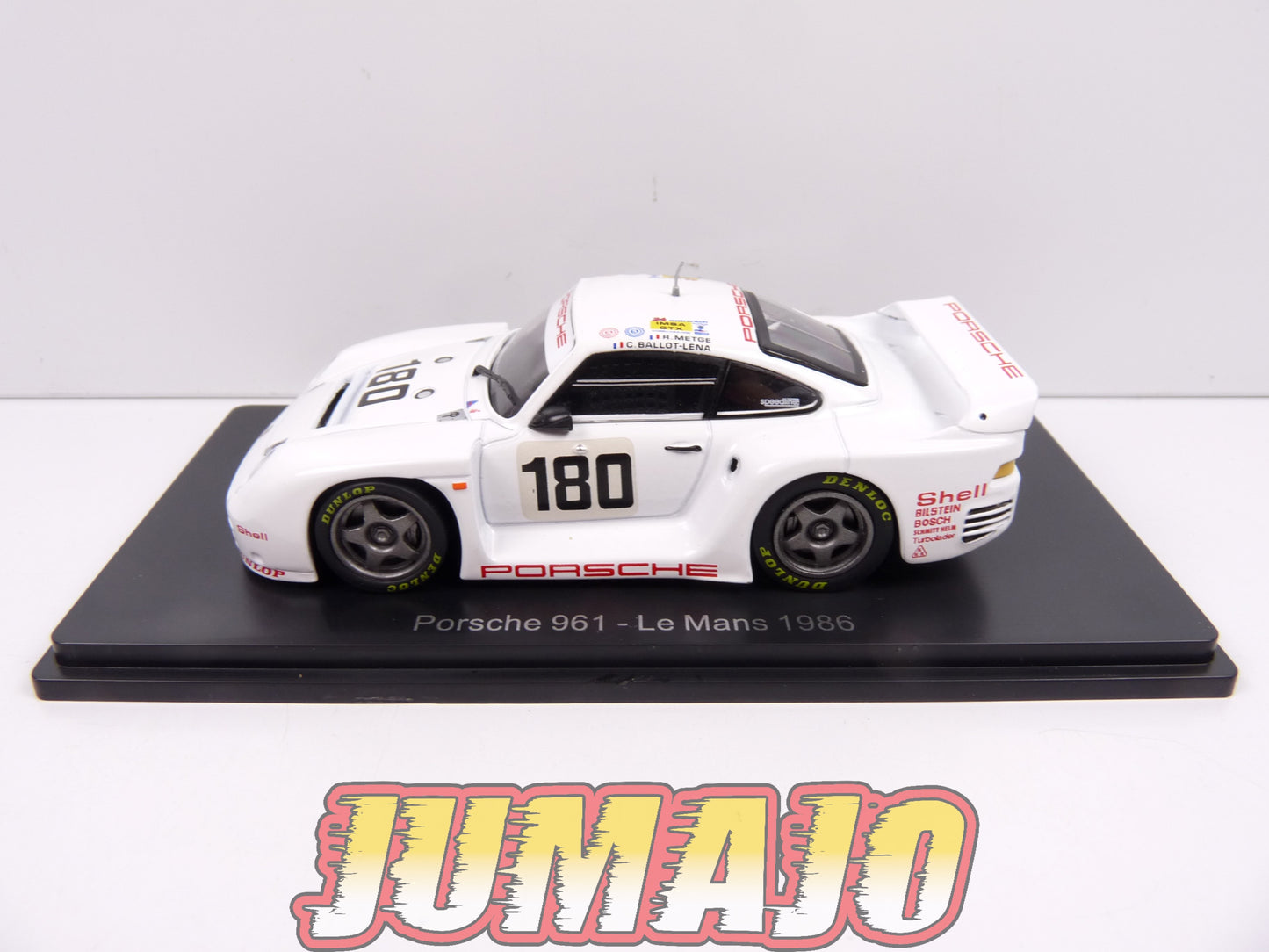 24H144 1/43 HACHETTE Japon 24 Heures Le Mans : Porsche 961 1986 Léna #180
