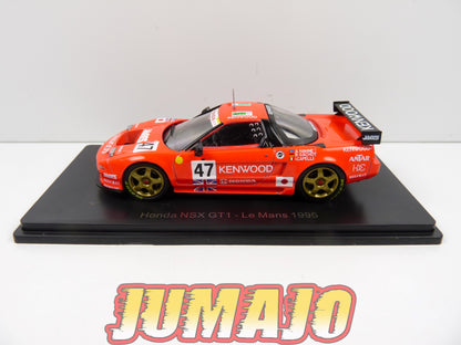 24H152 1/43 HACHETTE Japon 24 Heures Le Mans : Honda NSX GT1 1995 Hahne #47