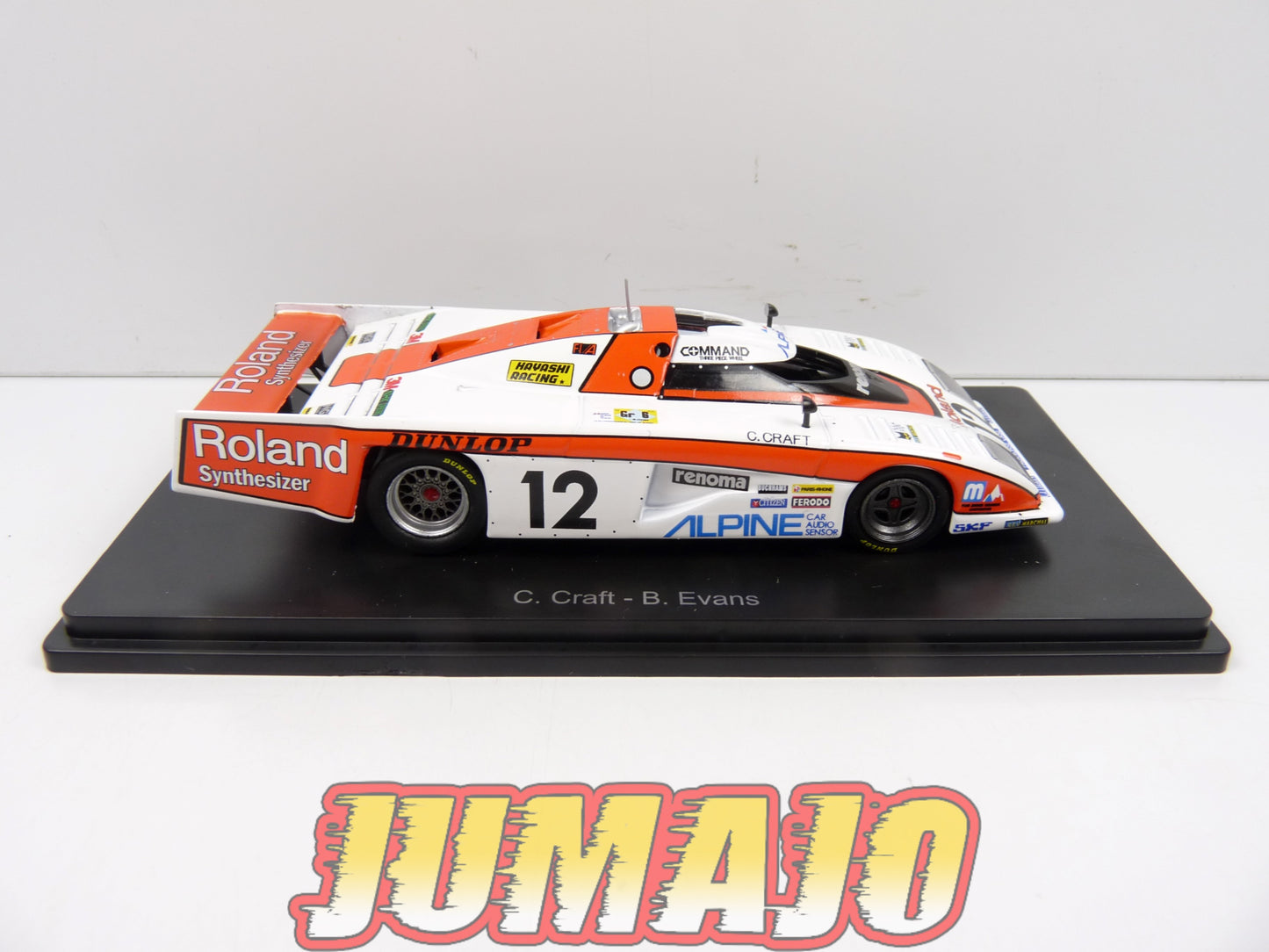 24H156 1/43 HACHETTE Japon 24 Heures Le Mans : Dome RL 80 1980 Evans #12