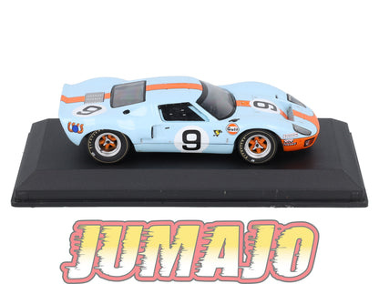 24H206 Voiture 1/43 IXO 24 Heures Mans FORD GT40 GULF 1968 Rodriguez #9