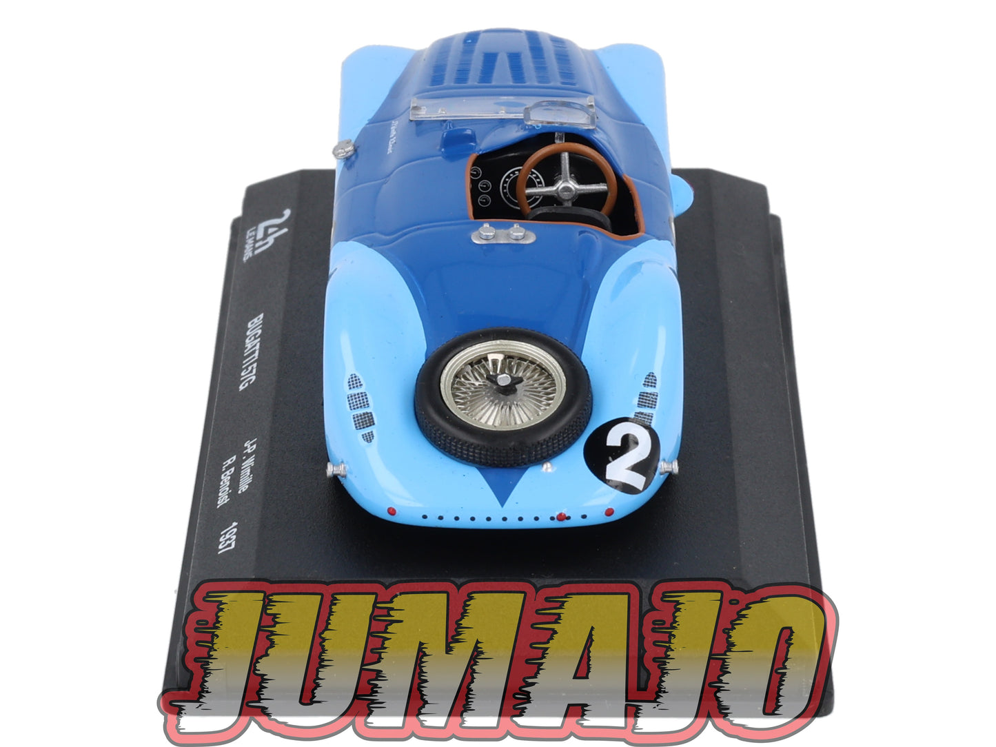 24H214 Voiture 1/43 IXO 24 Heures Mans Winner 1937 BUGATTI 57G  J-P.Wimille 1937