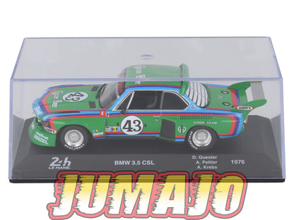 24H215 Voiture 1/43 IXO 24 Heures Mans BMW 3.5 CSL 1976 D.Quester #43