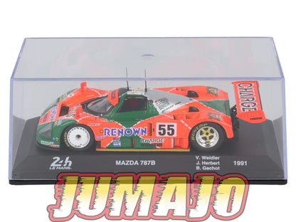 24H216 Voiture 1/43 IXO 24 Heures Mans Winner 1991 MAZDA 787B  V.Weidler #55