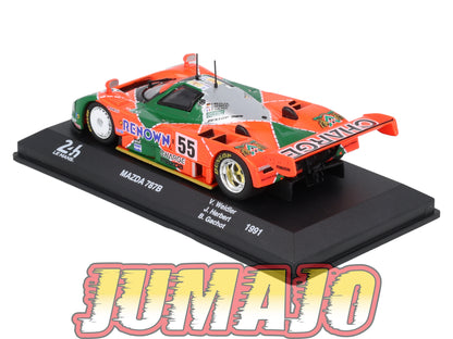 24H216 Voiture 1/43 IXO 24 Heures Mans Winner 1991 MAZDA 787B  V.Weidler #55