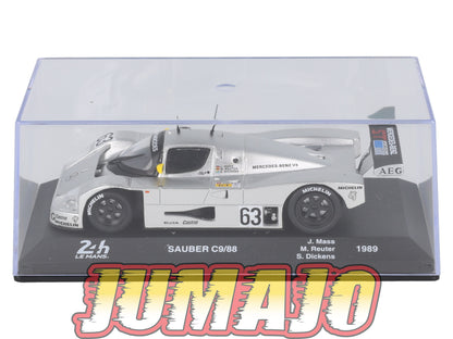 24H218 Voiture 1/43 IXO 24 Heures Mans SAUBER C9/88 Winner 1989 J.Mass #63