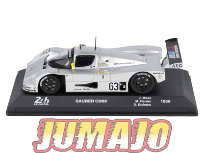 24H218 Voiture 1/43 IXO 24 Heures Mans SAUBER C9/88 Winner 1989 J.Mass #63