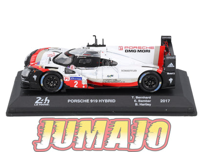 24H220 Voiture 1/43 IXO 24 Heures Mans Winner 2017 PORSCHE 919 Hybrid  T.Bernhard