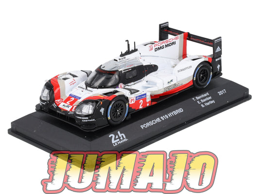24H220 Voiture 1/43 IXO 24 Heures Mans Winner 2017 PORSCHE 919 Hybrid  T.Bernhard