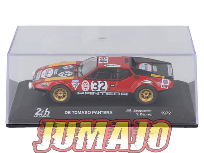 24H223 Voiture 1/43 IXO 24 Heures Mans DE TOMASO Pantera 1972 J-M.Jacquemin #32