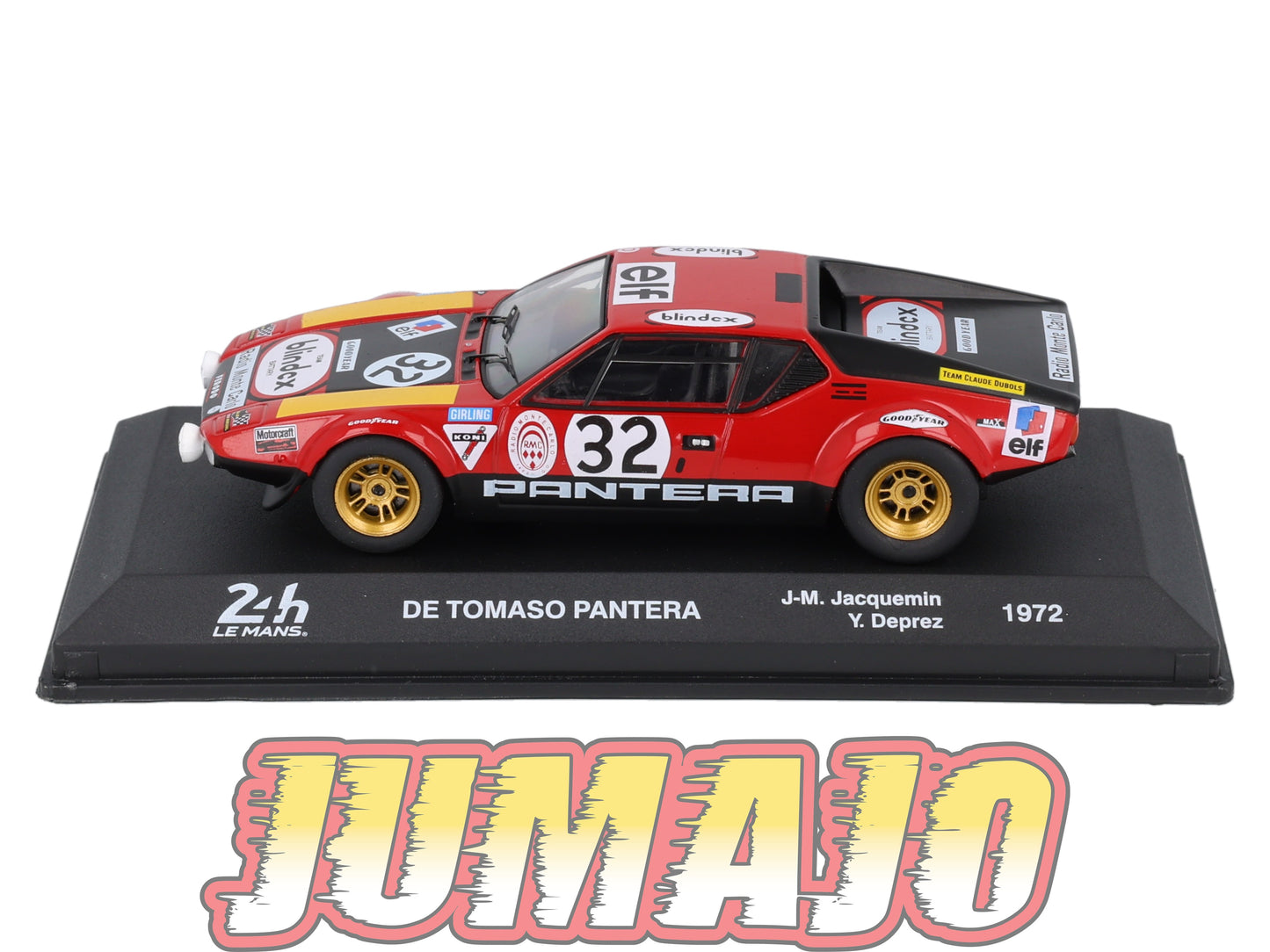 24H223 Voiture 1/43 IXO 24 Heures Mans DE TOMASO Pantera 1972 J-M.Jacquemin #32
