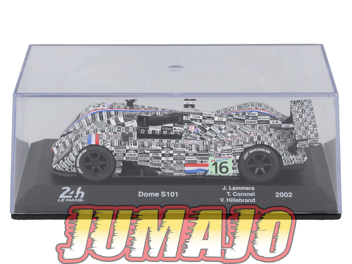 24H232 Voiture 1/43 IXO 24 Heures Mans DOME S101 2002 J.Lammers #16