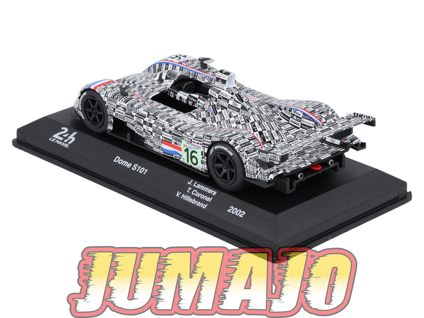 24H232 Voiture 1/43 IXO 24 Heures Mans DOME S101 2002 J.Lammers #16