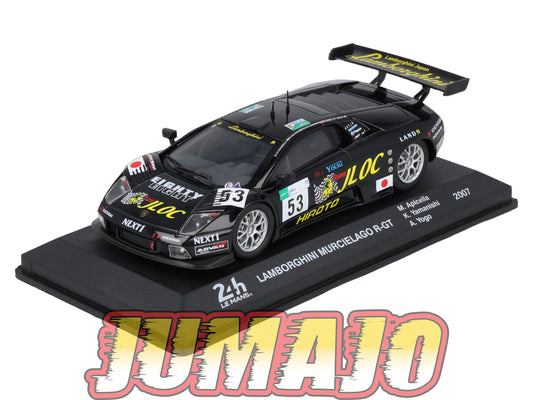 24H268 Voiture 1/43 IXO 24 Heures Mans LAMBORGHINI Murcielago R-GT 2007 #53 M.Apicella