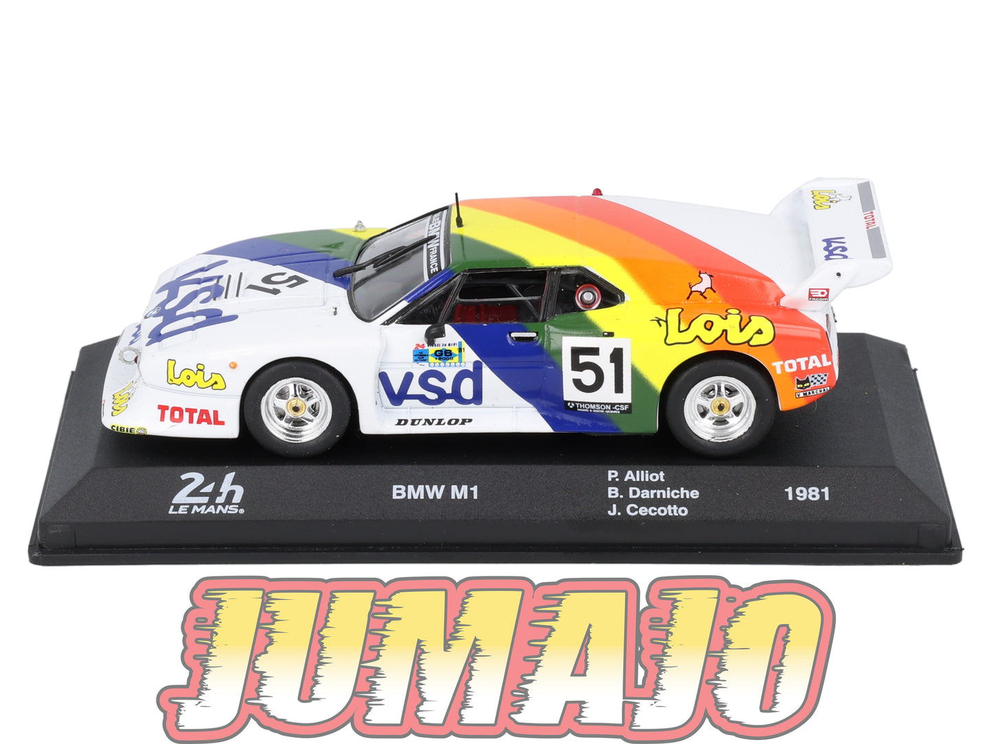 24H272 Voiture 1/43 24 Heures Mans IXO BMW M1 #51 1981 Alliot