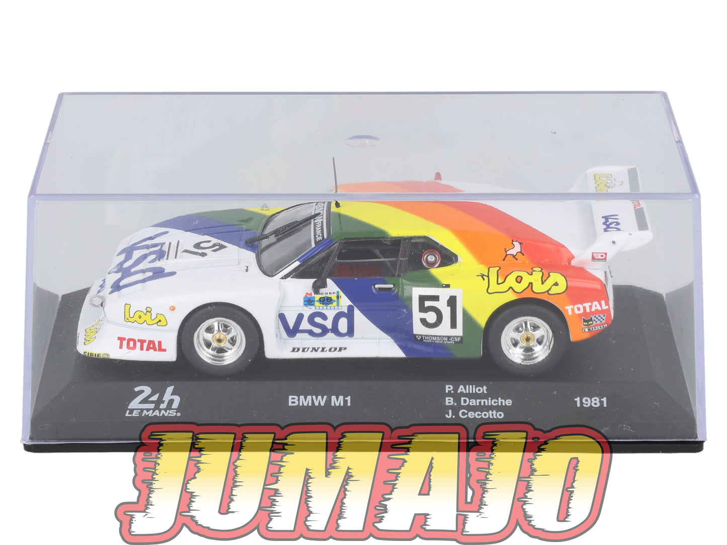 24H272 Voiture 1/43 24 Heures Mans IXO BMW M1 #51 1981 Alliot