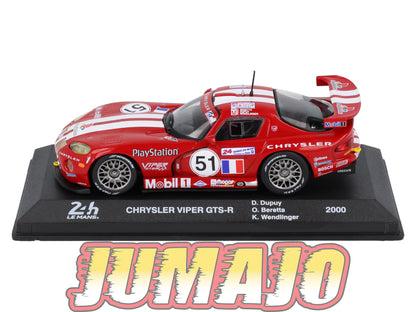 24H273 Voiture 1/43 24 Heures Mans IXO CHRYSLER Viper GTS-R #51 2000 Dupuy