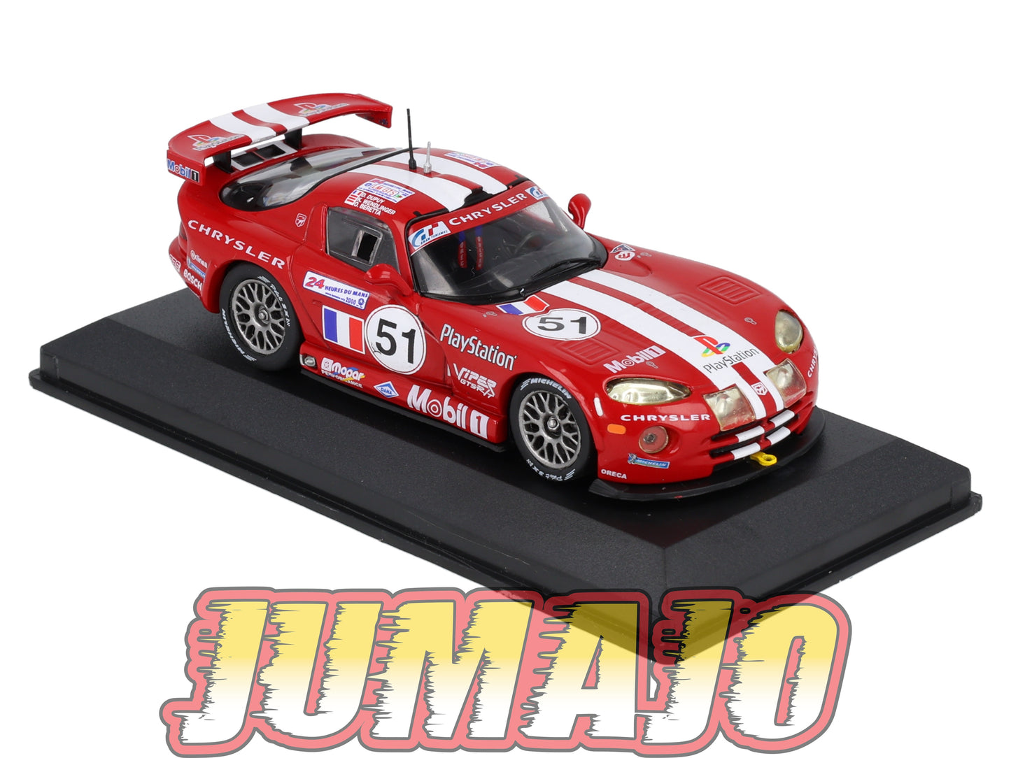24H273 Voiture 1/43 24 Heures Mans IXO CHRYSLER Viper GTS-R #51 2000 Dupuy
